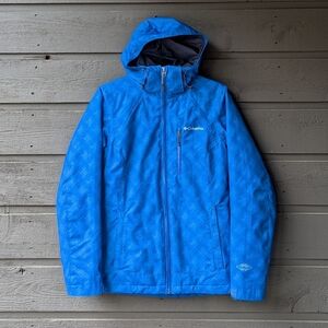 Columbia Interchange Omni-Heat Hooded Ski Jacket Blue Removable Liner Size XS